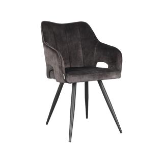 Jídelní židle  55x60x87 cm - Anthracite - Velours