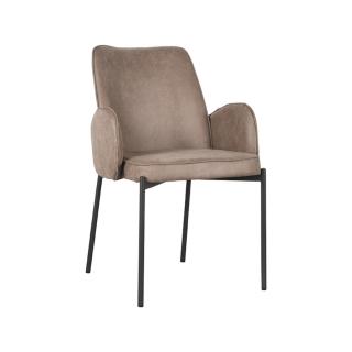 Jídelní židle Dining chair Joni - Taupe - Micro Suede