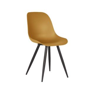 Jídelní židle Dining chair Monza - Ochre - Plastic
