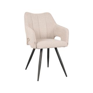 Jídelní židle Dining chair Noud - Natural - Boucle