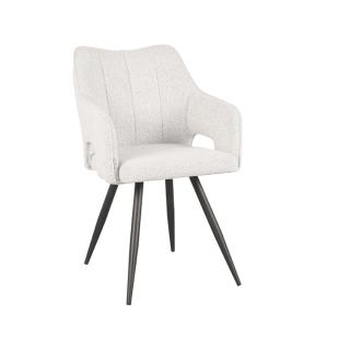 Jídelní židle Dining chair Noud - White - Boucle