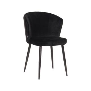 Jídelní židle Dining chair Wave - Black - Velvet