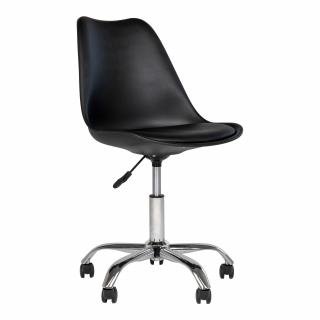 Kancelářská židle Stavros černá/chrom