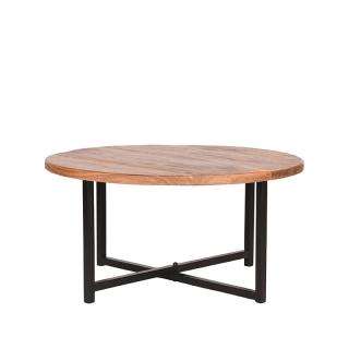 Konferenční stolek Coffee table Dex - Rough - Mango wood - Rond - 80 cm