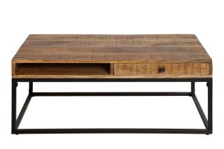 Konferenční stolek Kardano, 100 cm, mango, přírodní