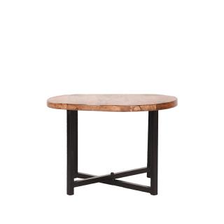 Konferenční stůl Side table Dex - Rough - Mango wood - Rond - 60 cm