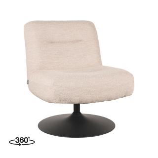 Křeslo Lounge chair Eli - Natural - Boucle