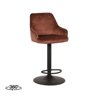 LABEL51 Bar stool Fender - Rust - Velours
