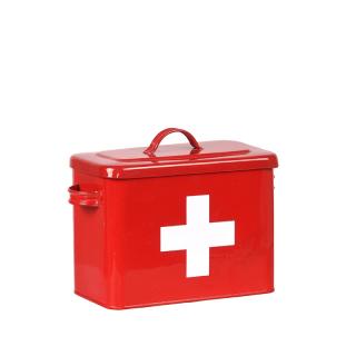 Lékarnička Storage boxes and baskets EHBO Opbergkist - Rood hoogglans - Metal