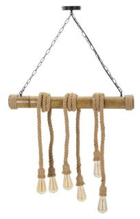 Lustr BAMBOO/ROPE 80x15x120-cm
