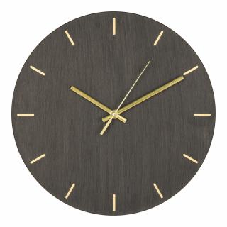 Nástěnné hodiny Alasti 30 cm v barvě šedého dřeva