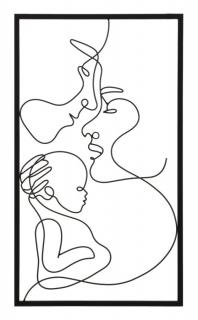 Nástěnný panel FAMILY 40X1,3X70 cm