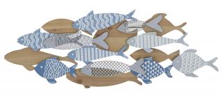 Nástěnný panel FISH SEA 91X3X33,5 cm