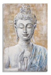 Obraz na plátně DIPINTO SU TELA BUDDHA LIGHT -B-  80X3X120 cm