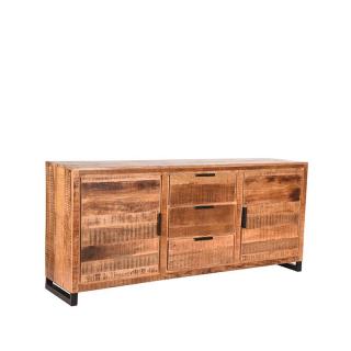 Příborník Sideboard Glasgow - Rough - Mango wood - 190 cm