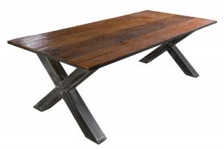 Přírodní dřevěný jídelní stůl Barracuda