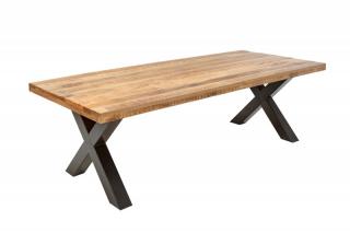 Přírodní dřevěný jídelní stůl Iron Craft 240 cm