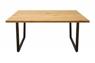 Přírodní dřevěný jídelní stůl Loft 140 cm
