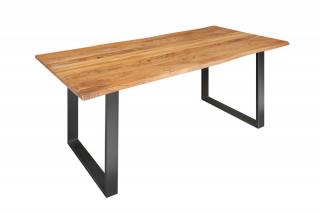 Přírodní dřevěný jídelní stůl Mammut 180 cm