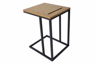 Přírodní dřevěný odkládací stolek Scandinavia