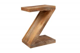 Přírodní mangový odkládací stolek Big Z, 60 cm