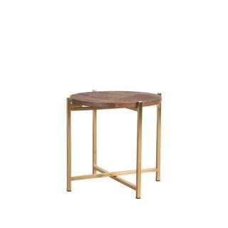 Rohový stůl Side table Dox - Espresso - Mango wood