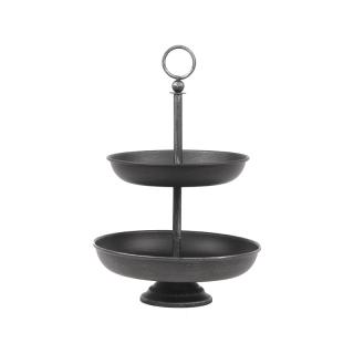 Stojan na dorty Home decoration Etagere - Black - Metal