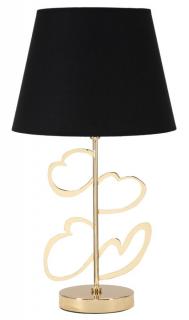 Stolní lampa Mauro Ferretti Flow, 30x54,5 cm, zlatá/černá