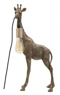 Stolní lampa Mauro Ferretti Giraffe, 28x16x60 cm, starožitná zlatá