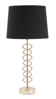 Stolní lampa Mauro Ferretti Serpent Tall, 30x61,5 cm, zlatá/černá