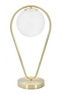 Stolní lampa Mauro Ferretti Water, 25x18x50 cm, zlatá/bílá