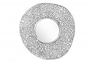 Stříbrné hliníkové zrcadlo Ferago, 76 cm