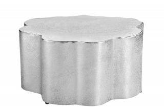 Stříbrný konferenční stolek Organic Orient 70 cm