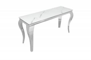 Stříbrný konzolový stolek Modern Barock 145 cm