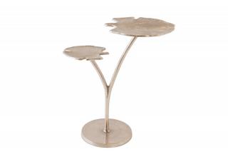 Stříbrný odkládací stolek Ginkgo 56 cm