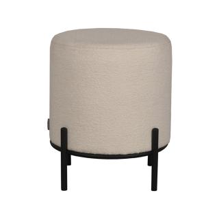 Taburet Pouf Troy - Ivory - Boucle