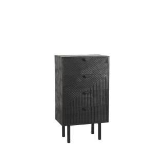 Zásuvková skříň Chest of drawers Cotia - Black - Mango wood