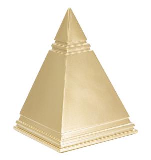 Zlatá pyramida Piramide Gold 11,5X11,5X15,5cm  MIN 2