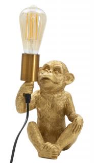 Zlatá stolní lampa Mauro Ferretti Ape, 17x14,5x25 cm
