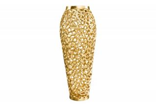 Zlatá váza Abstract Leaf 90 cm