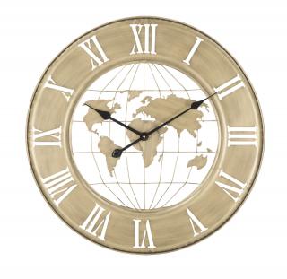 Zlaté kovové nástěnné hodiny Mauro Ferretti Furlan, 63 cm