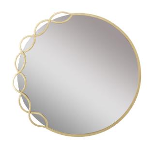Zlaté nástěnné zrcadlo Mauro Ferretti Peva 73,5x2x72 cm