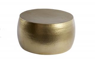 Zlatý hliníkový konferenční stolek Hammop, 60 cm