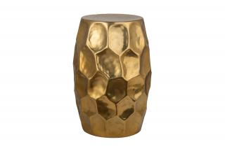 Zlatý hliníkový odkládací stolek Hammop Organic, 30 cm