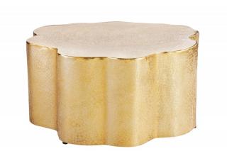 Zlatý konferenční stolek Organic Orient 70 cm