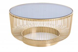 Zlatý konferenční stolek Variation 80 cm