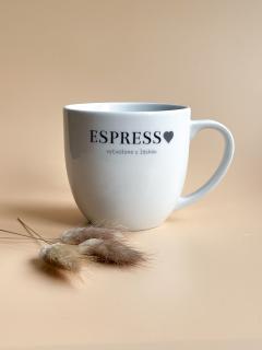 Espresso, vytvořeno s láskou - český porcelánový hrnek | Dárkovec