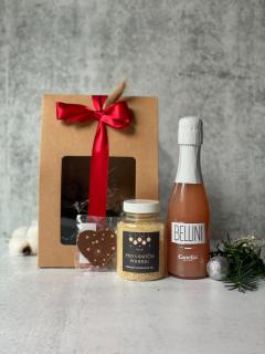 Firemní dárek - vánoční balíček s lokálními produkty typu C Druh čokolády:: bílá