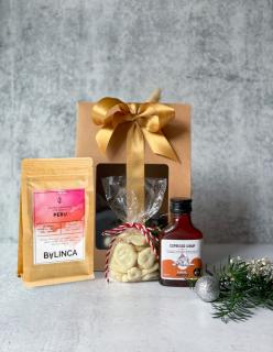 Firemní dárek - vánoční balíček s lokálními produkty typu G