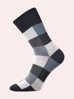 Pánské ponožky Decube tmavě šedá kostka | Lonka